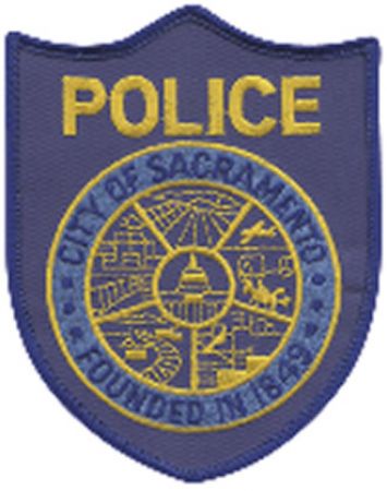 SACRAMENTO, CA. POLICE Department Shoulder Patch - BLUE.